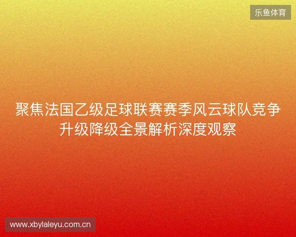 聚焦法国乙级足球联赛赛季风云球队竞争升级降级全景解析深度观察